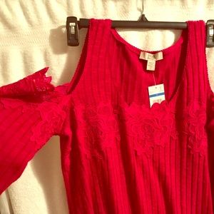 Cold shoulder Sweater